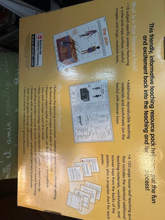 Human Anatomy Posters Set - Yellow - - Picture 9 of 13